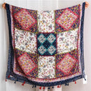 Foulard bohème fleur