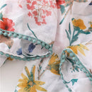 Foulard en soie avec fleurs