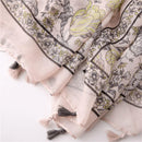 Foulard fleur vintage