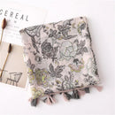 Foulard fleur vintage