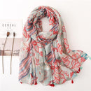 Foulard fleuri de fleurs