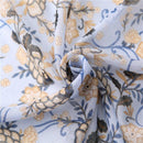 Foulard fleuri en coton