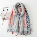 Foulard fleuri pour fille