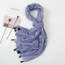 Foulard marin fleur