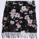 Foulard noir avec fleur