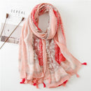 Foulard original fleuri