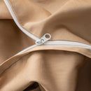 Housse de couette beige fleurs