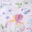 Housse de couette blanche fleurie