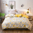 Housse de couette fleur jaune