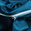 Housse de couette fleurie bleue