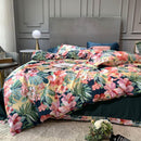 Housse de couette fleurs exotiques