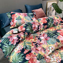 Housse de couette fleurs exotiques