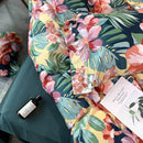 Housse de couette fleurs exotiques