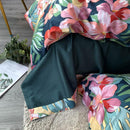 Housse de couette fleurs exotiques