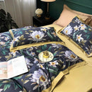 Housse de couette imprimée fleurs