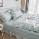 Housse de couette petites fleurs bleues