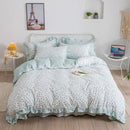 Housse de couette petites fleurs bleues