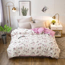 Housse de couette petites fleurs roses