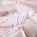 Housse de couette rose fleurie