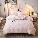 Housse de couette rose fleurie