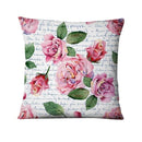 Housse de coussin romantique fleurs
