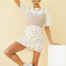 Jupe fleurie blanche