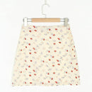 Jupe fleurie blanche