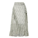 Jupe longue fleurie asymétrique