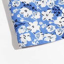 Jupe longue fleurie bleue