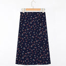 Jupe longue fleurie fendue