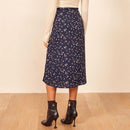 Jupe longue fleurie fendue