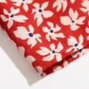 Jupe longue fleurie rouge