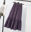 Jupe violette fleurs