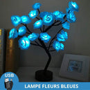 lampe de chevet fleur rose