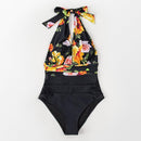 Maillot de bain fleuri 1 pièce