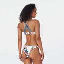 Maillot de bain fleuri blanc