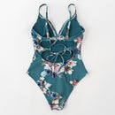 Maillot de bain fleuri femme 1 piece