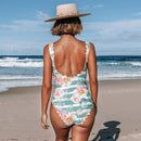 Maillot de bain fleuri une pièce