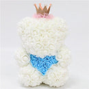 Ours blanc en fleurs