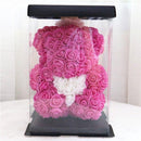 Ours en fleurs roses