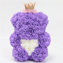 Ours en peluche avec fleurs