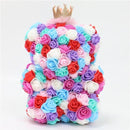 Ours en peluche fleur