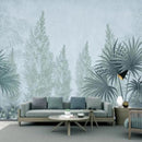 Papier peint feuillage clair