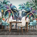 papier peint feuillage jungle