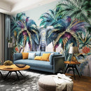 papier peint feuillage jungle