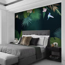 Papier peint feuillage mural