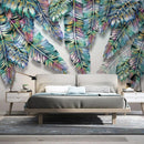 Papier peint feuillage tropical vert