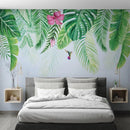 Papier peint fleurs et feuillage