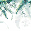 Papier peint panoramique feuillage vert