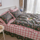 Parure housse de couette fleurie